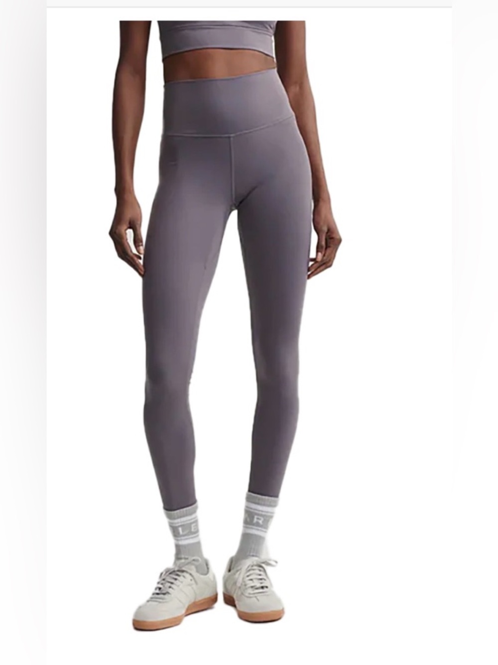 NWT Varley Freesoft high rise 27” dark gull gray leggings XL